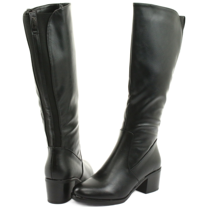 M.Daszyński Bottes isolées talons hauts Daszyński 153 noir le noir 4