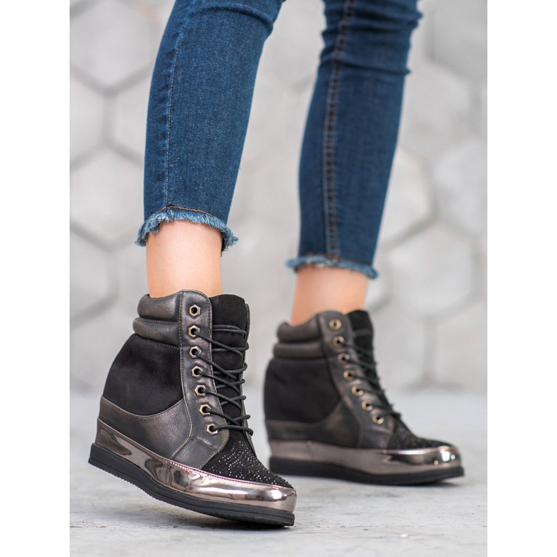 Sergio Leone Baskets à cristaux le noir 1