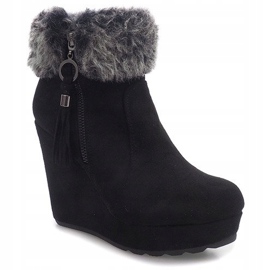 Bottines Compensées 58-385 Noir le noir 3