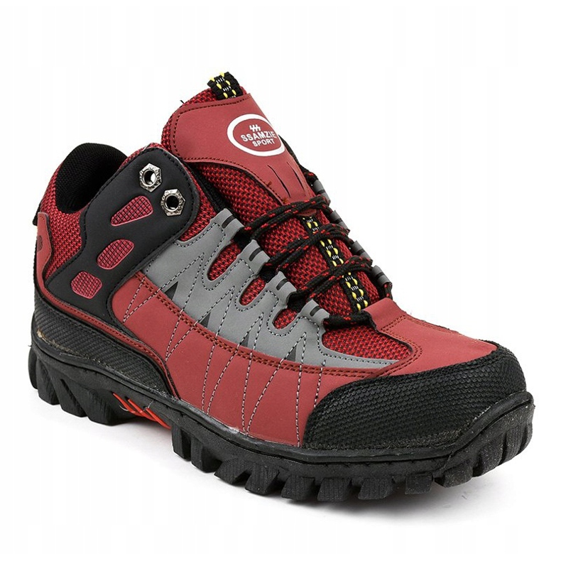 Chaussures de trekking femme rouges W317 le noir 1
