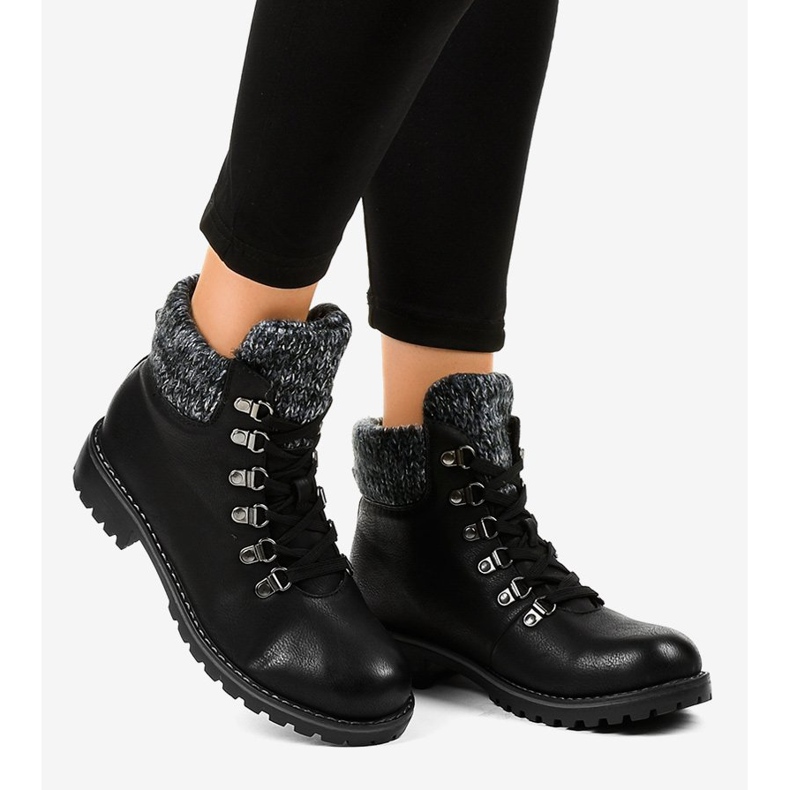 Chaussures de randonnée noires sans isolation Z186 2