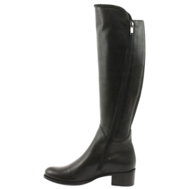 Bottines longues avec galon Espinto 194 Darex noir 2