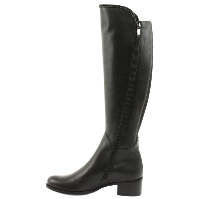Bottines longues avec galon Espinto 194 Darex noir 2