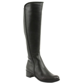 Bottines longues avec galon Espinto 194 Darex noir 1