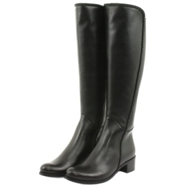 Bottines longues avec galon Espinto 194 Darex le noir 3
