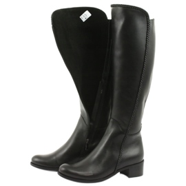 Bottines longues avec galon Espinto 194 Darex le noir 5