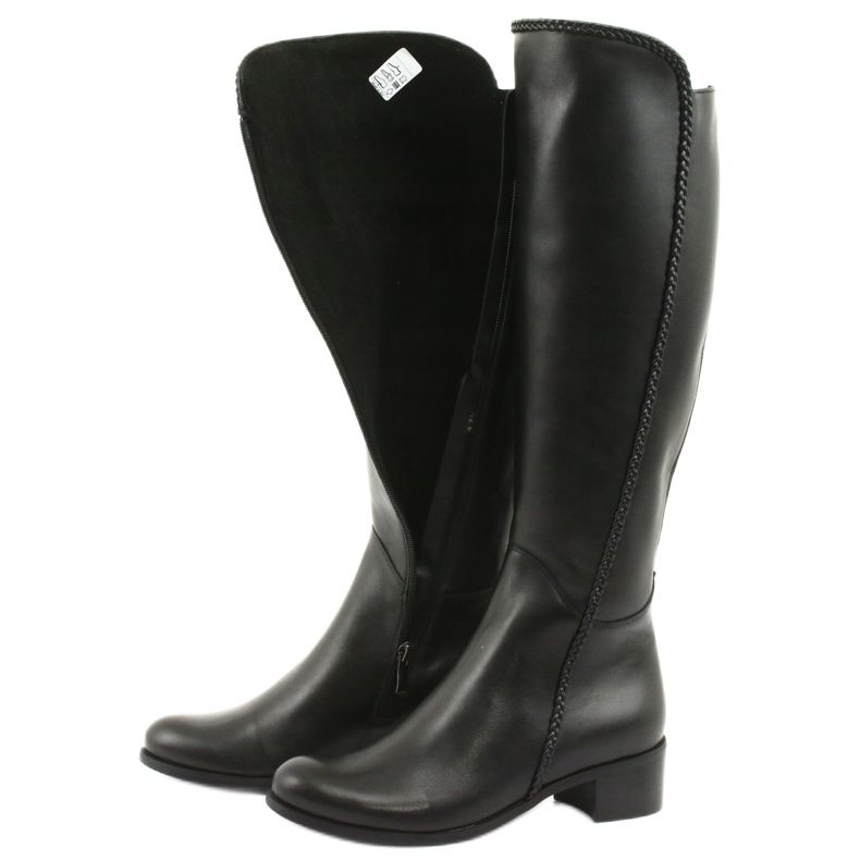 Bottines longues avec galon Espinto 194 Darex noir 5