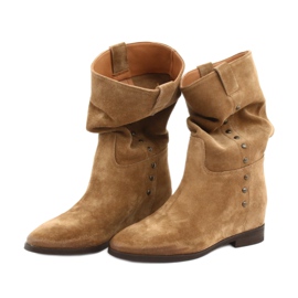 Bottines compensées en daim Badura 9441 brun 5