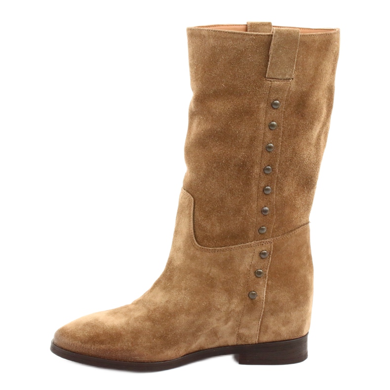 Bottines compensées en daim Badura 9441 brun 2