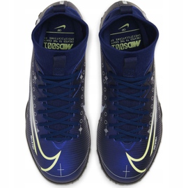 Nike Mercurial Superfly 7 Academy Mds Tf Jr BQ5407 401 chaussure de football bleu marine bleu marine 1
