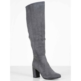 Goodin Bottes en daim grises 4
