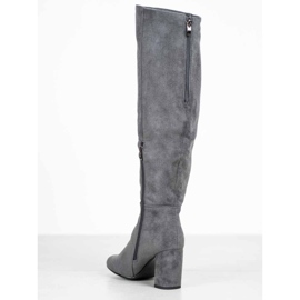 Goodin Bottes en daim grises 6