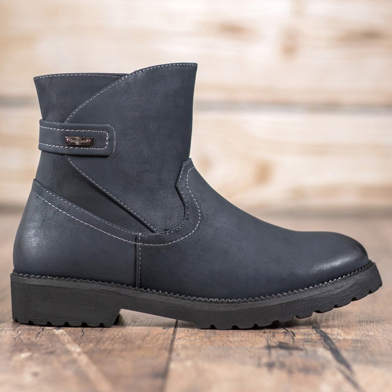 Sergio Leone Bottes bleu marine confortables multicolore 1