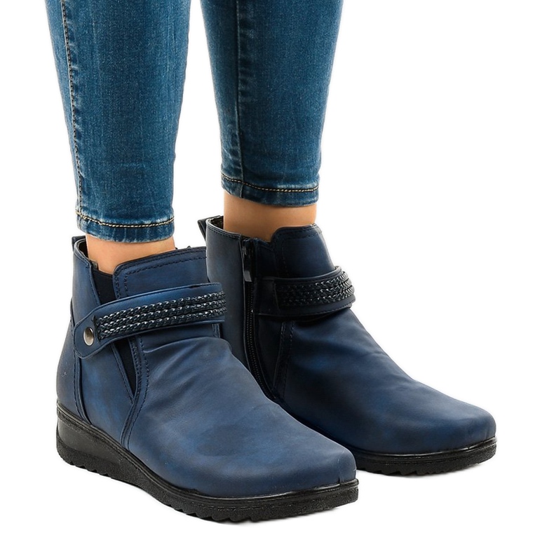 Bottes chaudes légères bleu foncé 6193 bleu marin 1