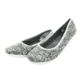 Chaussons feutre Adanex 24213 flocon de neige blanche gris 3