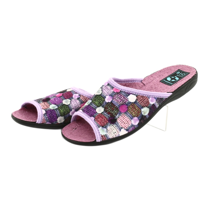 Chaussons violets Adanex 3D rose 3
