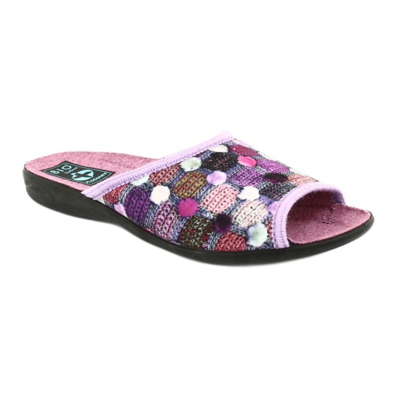Chaussons violets Adanex 3D rose 1