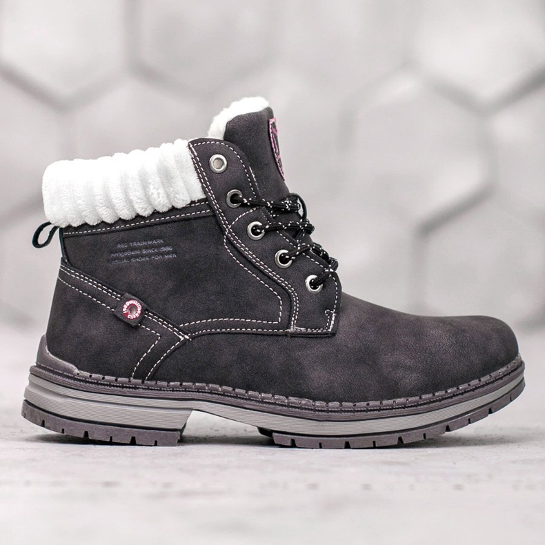 Arrigo Bello Trappeurs à la mode noir 2