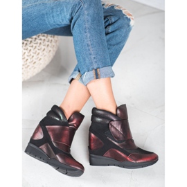 Sergio Leone Baskets Velcro rouge 2 Sergio Leone Baskets Velcro rouge 2