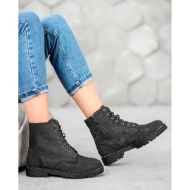 Sweet Shoes Bottines en daim noir le noir 2