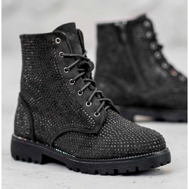 Sweet Shoes Bottines en daim noir le noir 1