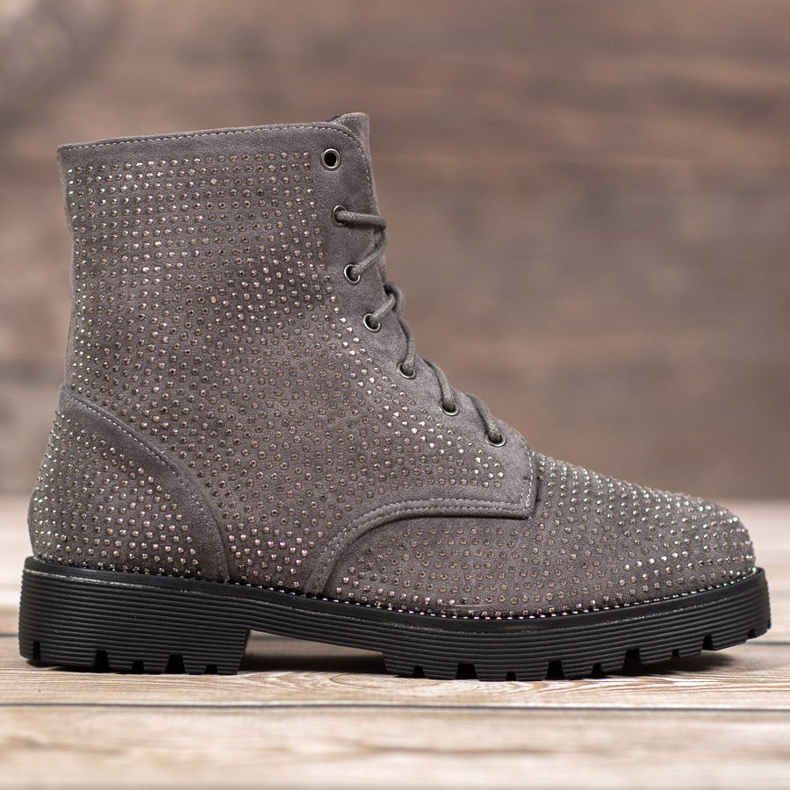 Sweet Shoes Bottines en daim gris 2