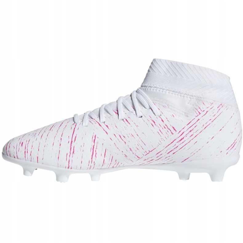 Les chaussures de football adidas Nemeziz 18.3 Fg Jr CM8506 multicolore blanc 2