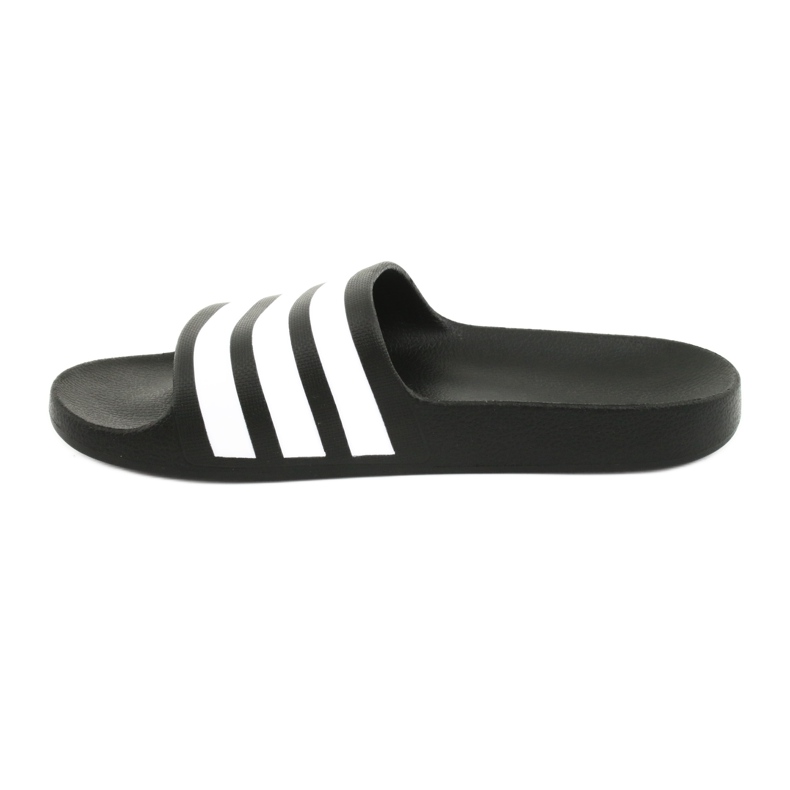 Chaussons Adidas Adilette Aqua K Jr F35556 blanche le noir 2