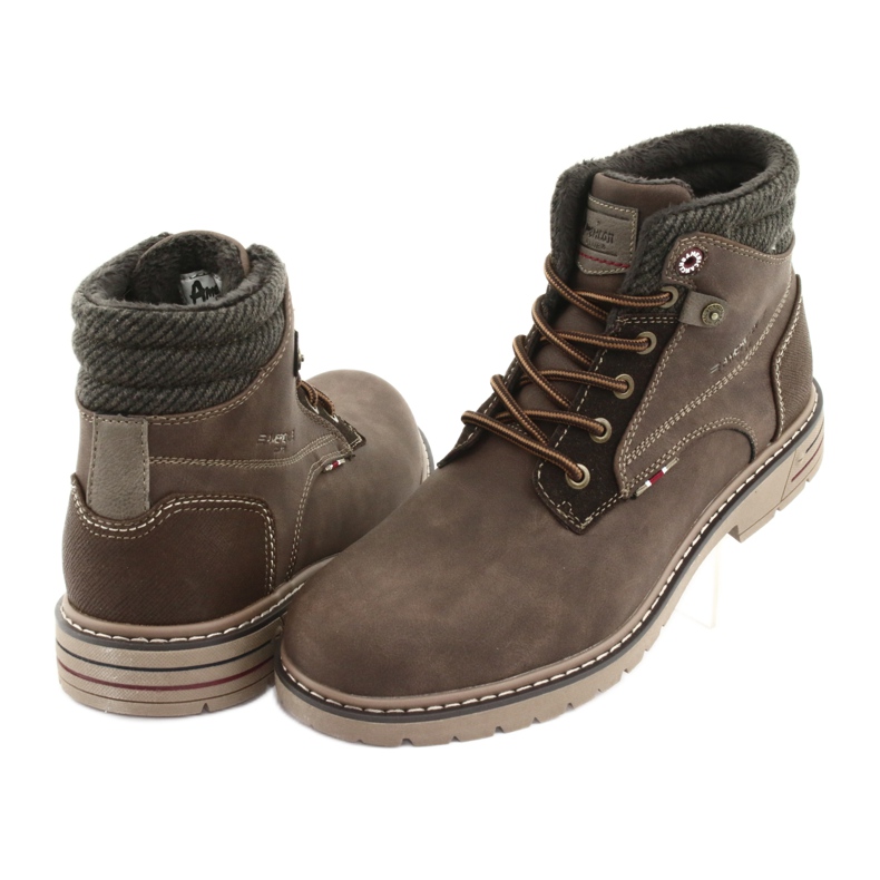 Boots homme American club RH35 marron brun 4