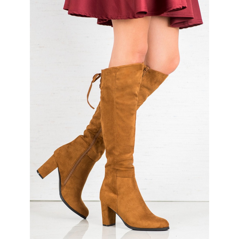 Bottines en daim VINCEZA brun 2