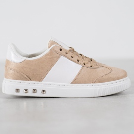Emaks Baskets Avec Strass brun 1