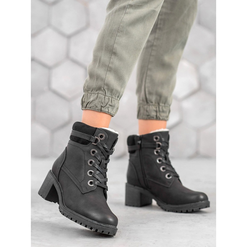 Goodin Bottes chaudes à talons hauts le noir 2