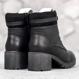 Goodin Bottes chaudes à talons hauts le noir 5