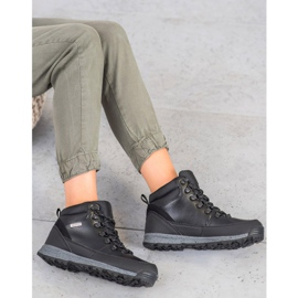 McKey Bottines à lacets en peau de mouton le noir 2