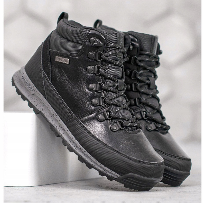 McKey Bottines à lacets en peau de mouton le noir 1