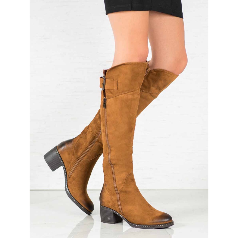 Bottines VINCEZA camel brun 1