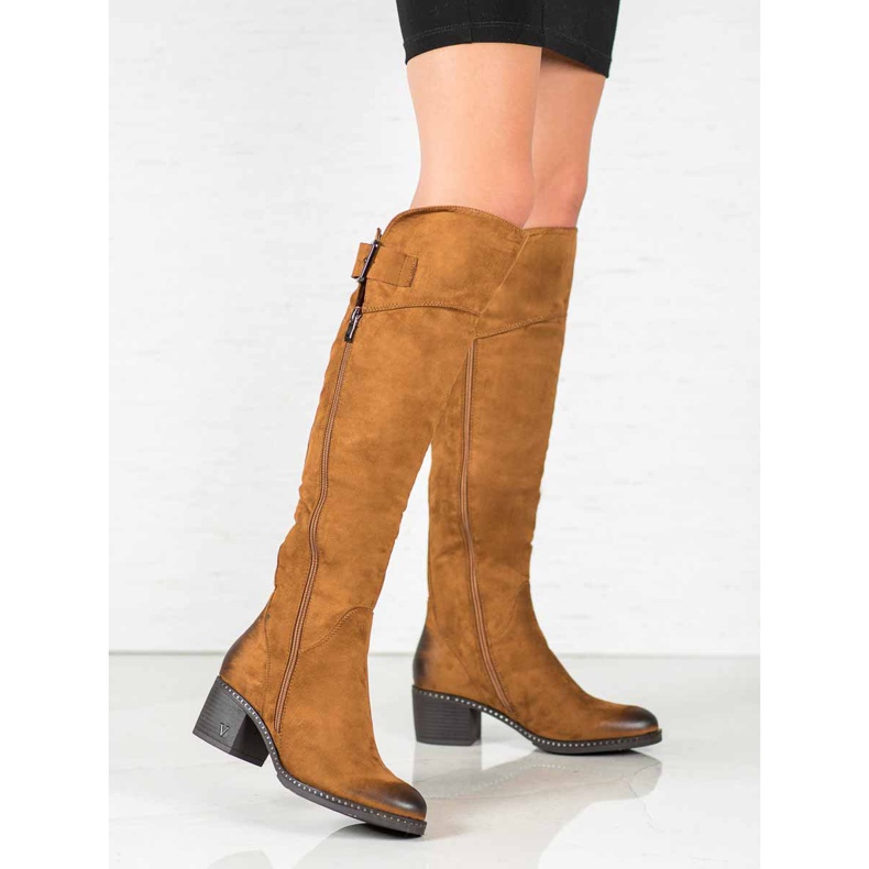 Bottines VINCEZA camel brun 2