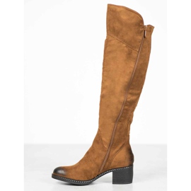 Bottines VINCEZA camel brun 4
