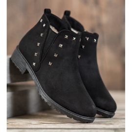SHELOVET Bottes à clous le noir vert 2