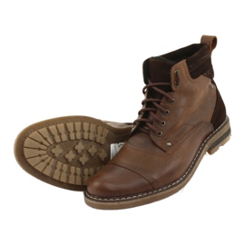 Bottines chaudes nouées Moskała BR-4 brun 5