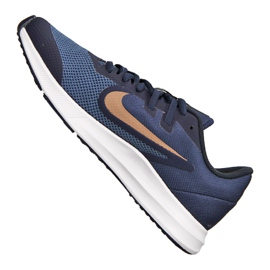 Chaussures Nike Downshifter 9 (GS) Jr AR4135-403 bleu marine 1