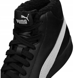 Puma Smash V2 Mid L Fur Jr 366895-05 le noir 4