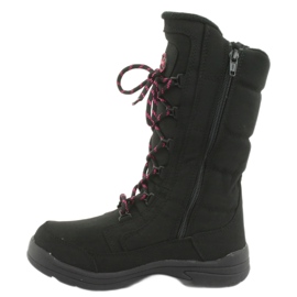 Bottes de neige avec membrane American Club SN12 en noir rose 2