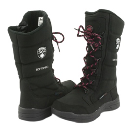 Bottes de neige avec membrane American Club SN12 en noir le noir rose 4 Bottes de neige avec membrane American Club SN12 en noir le noir rose 4