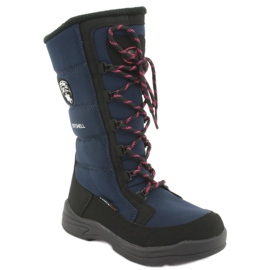 Bottes de neige avec membrane American Club SN12 noir bleu marine rose 1