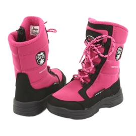 Bottes de neige avec American club SN13 membrane rose / noire 4