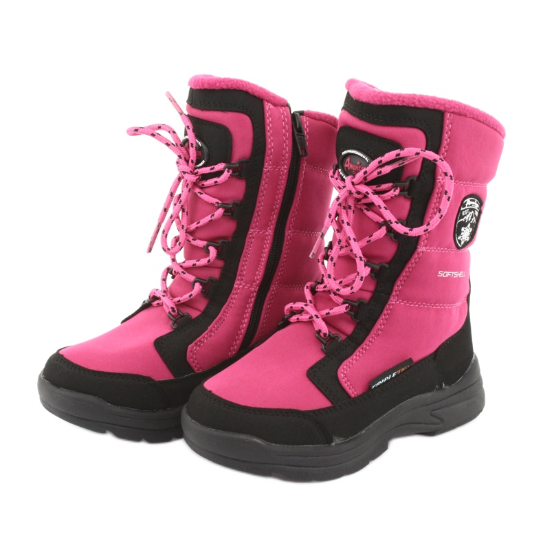 Bottes de neige avec American club SN13 membrane rose / noire 3