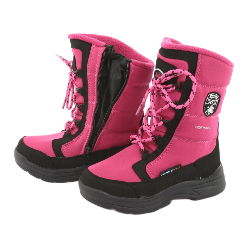 Bottes de neige avec American club SN13 membrane rose / noire 5