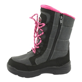 Bottes de neige avec membrane American club SN13 grise noir rose 2