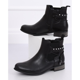 Bottines Chelsea noires pour femmes 846 Black le noir 2